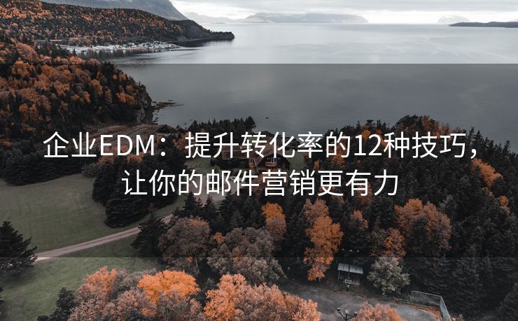 企业EDM：提升转化率的12种技巧，让你的邮件营销更有力