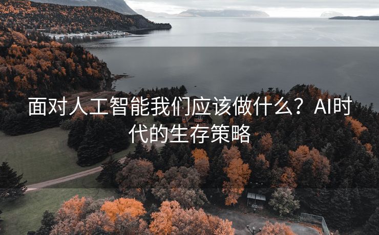 面对人工智能我们应该做什么？AI时代的生存策略