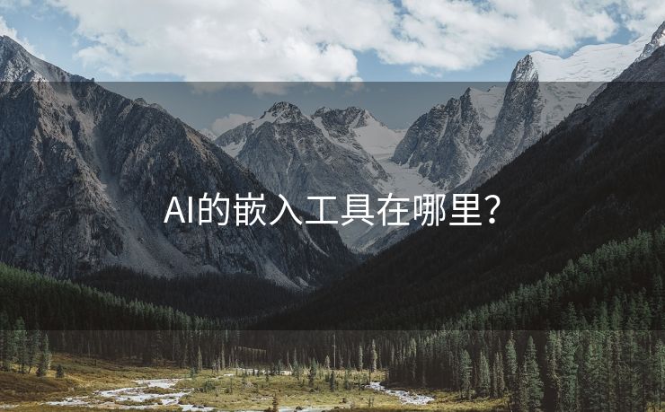 AI的嵌入工具在哪里？